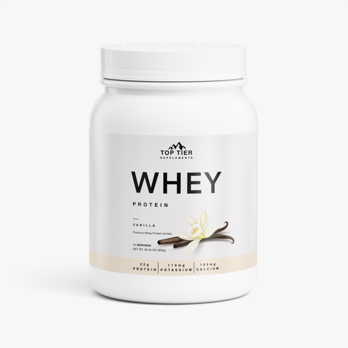 Premium Whey Protein Isolate (Vanilla)