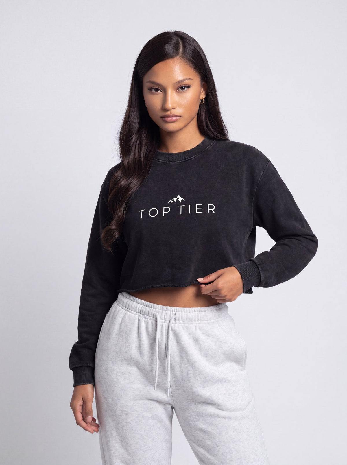 Signature Wash Crop Pullover
