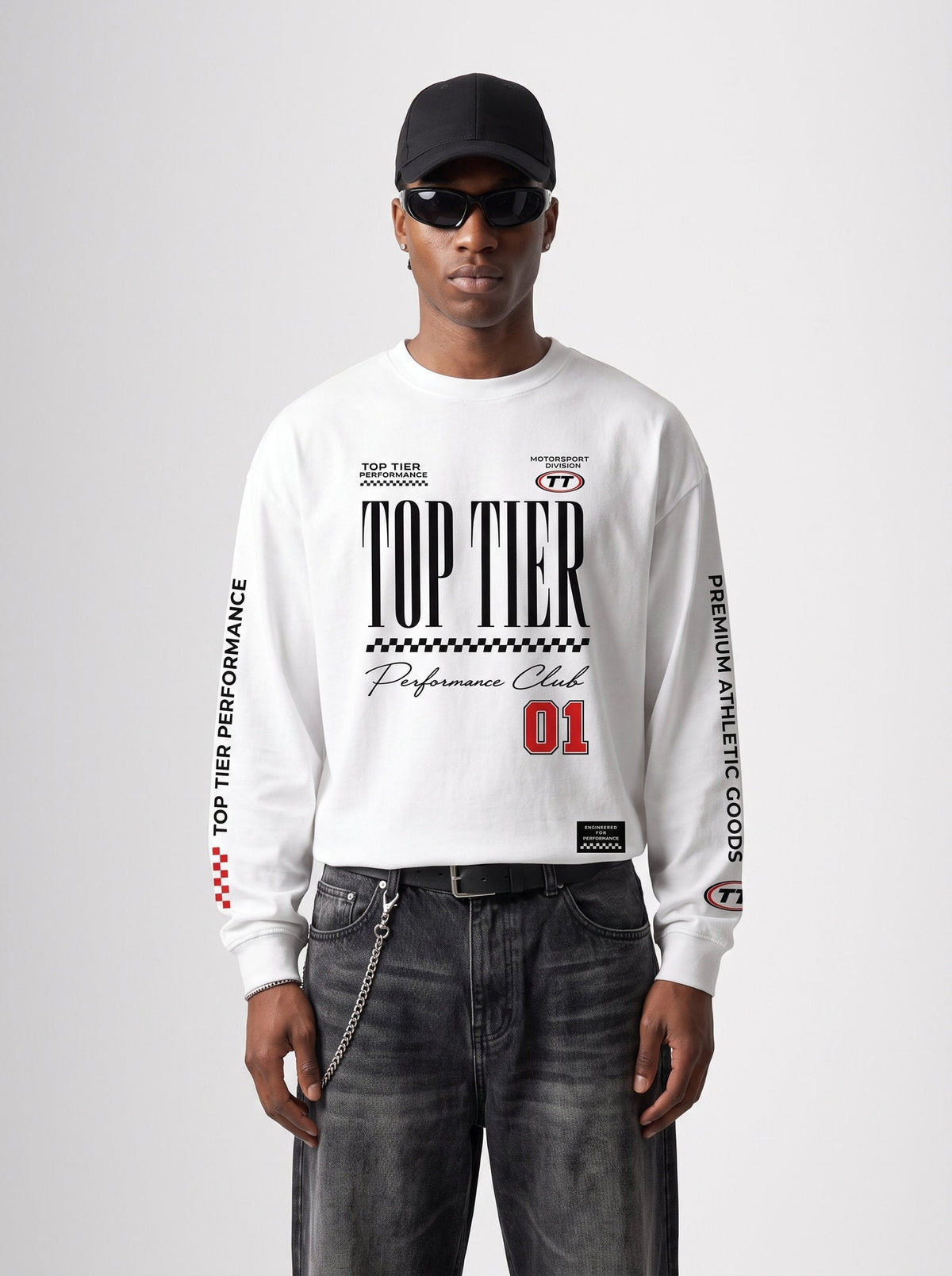 Oversized Performance Club Long Sleeve T-Shirt