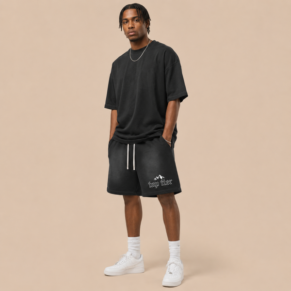 Peak SZN Faded Cotton Shorts