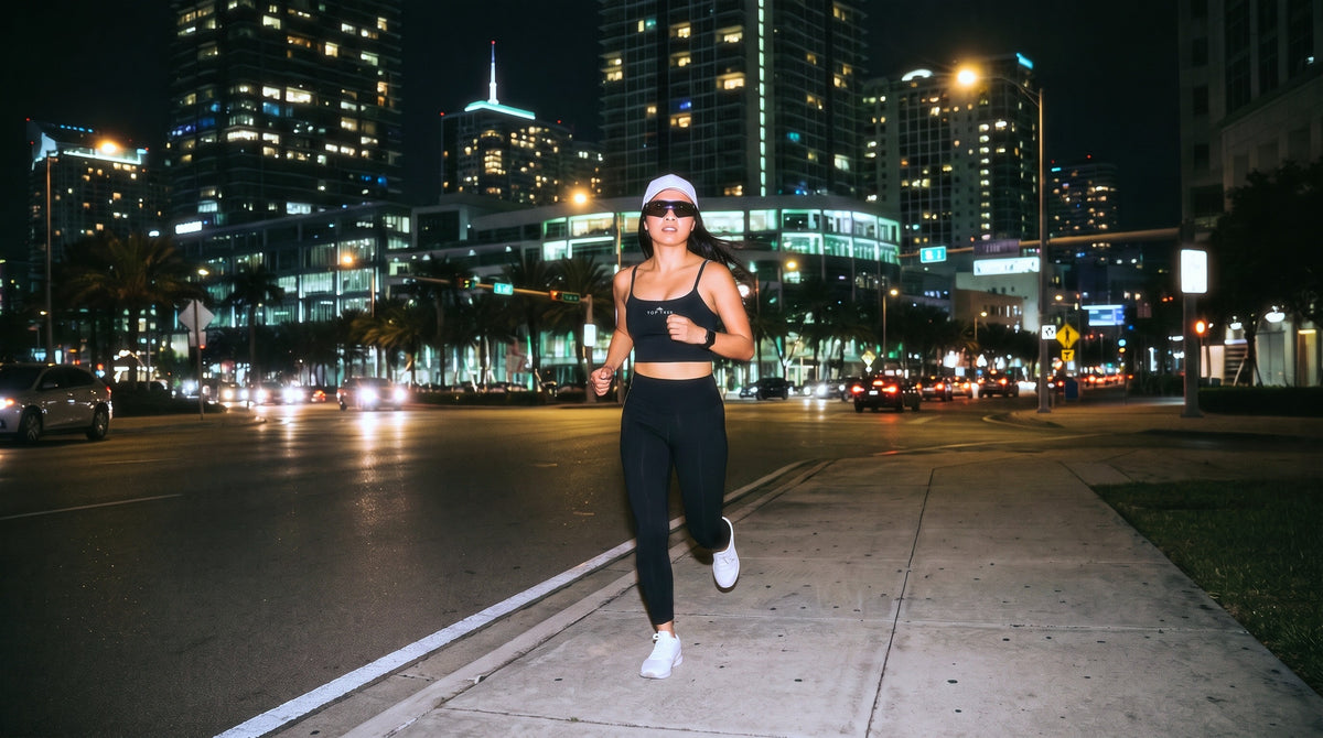 Top Tier Supplements creator on a night run