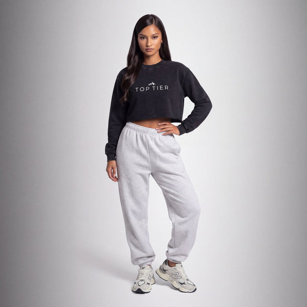 Signature Wash Crop Pullover