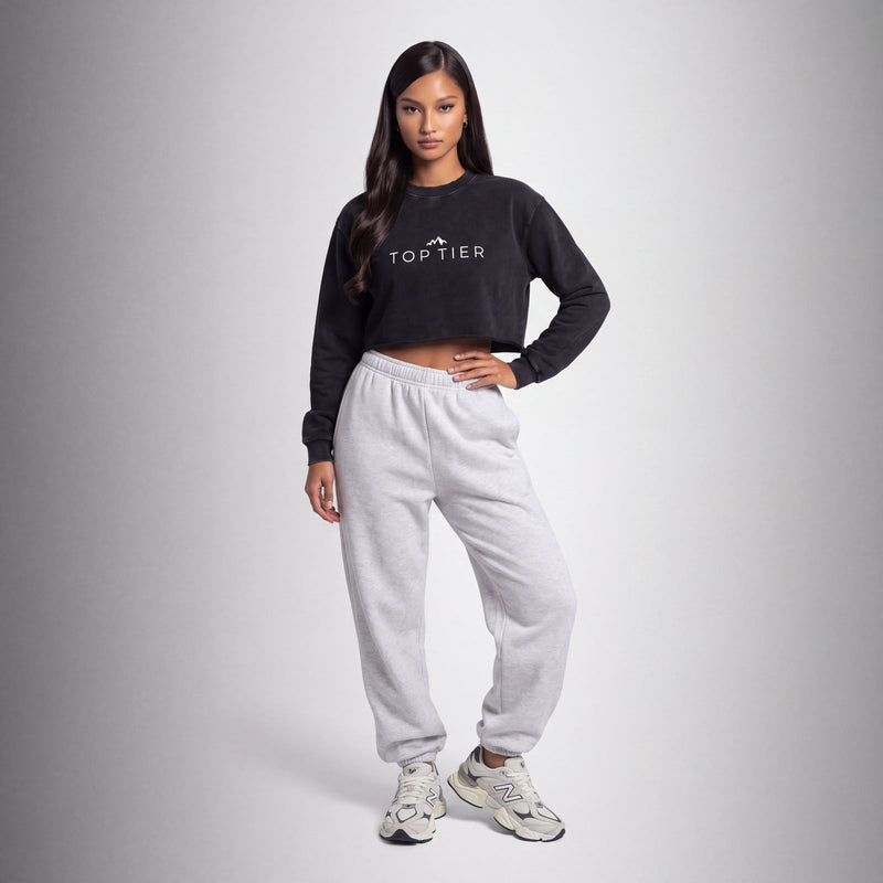 Signature Wash Crop Pullover