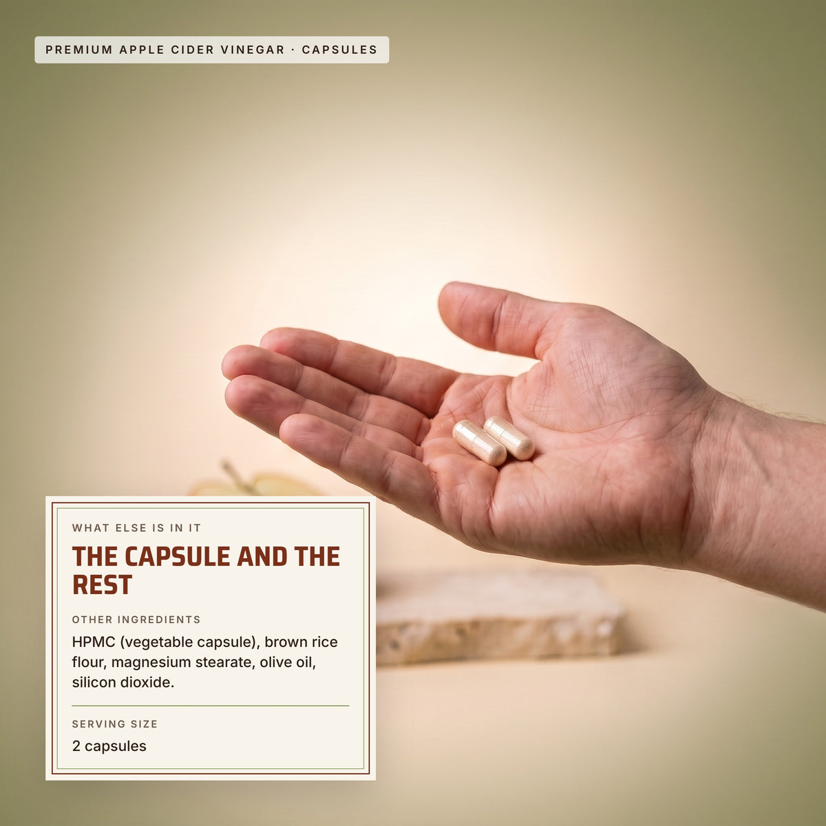 Top Tier Apple Cider Vinegar Capsules – other ingredients