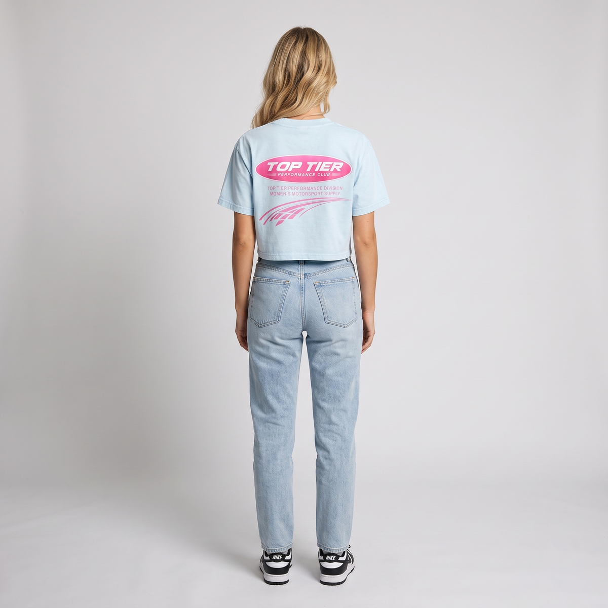 Women's Mineral Wash Cotton Crop T-Shirt