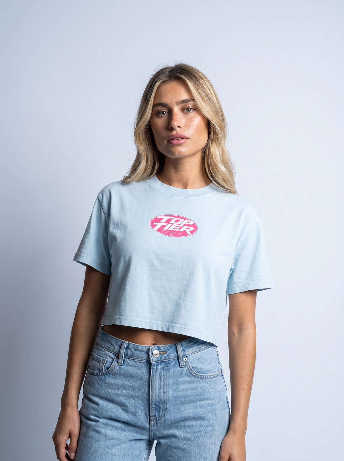 Women's Mineral Wash Cotton Crop T-Shirt