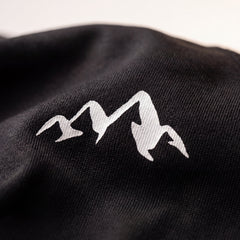 Top Tier Compression Long Sleeve, Black - fabric macro