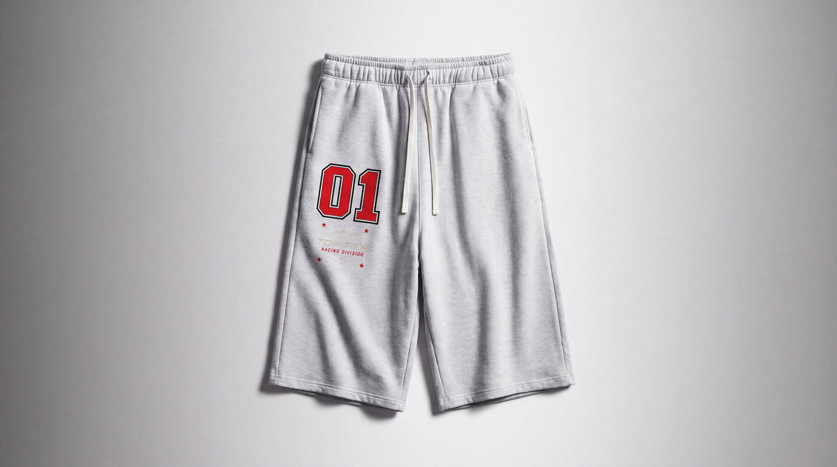Relaxed Drawstring Three-quarter Sweatpants