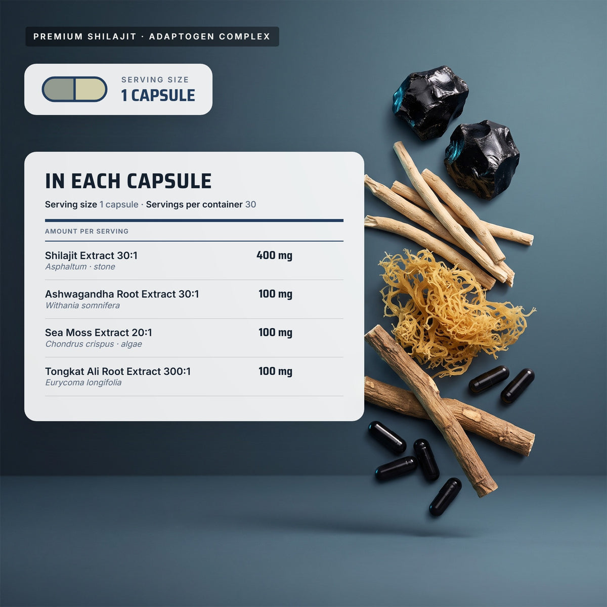 Top Tier Shilajit – in each capsule