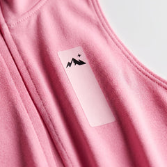 Women's Quarter-Zip Yoga Romper Pink - garment macro